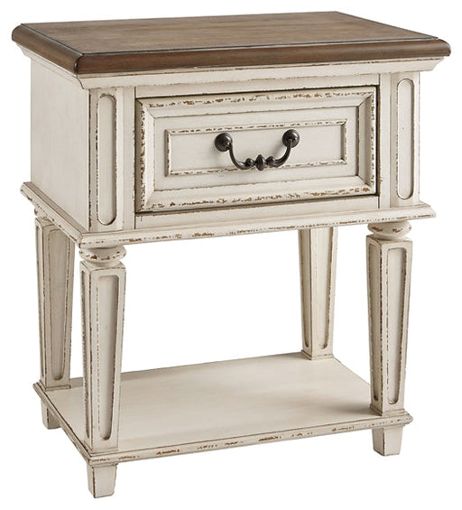 Realyn One Drawer Night Stand Royal Furniture