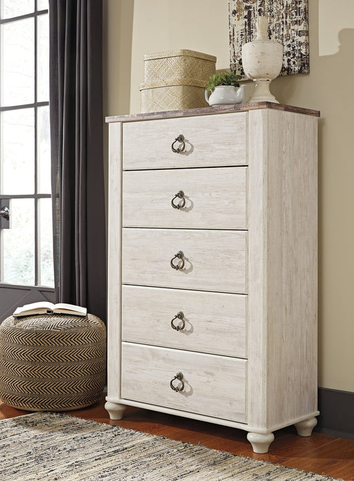 Willowton Five Drawer Chest Royal Furniture