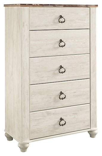 Willowton Five Drawer Chest Royal Furniture