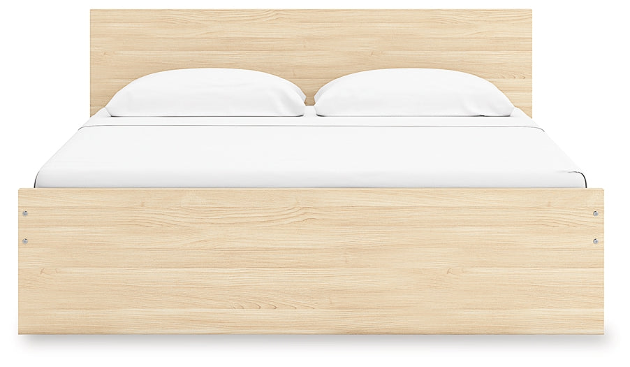Onita King Panel Platform Bed with 1 Side Storage