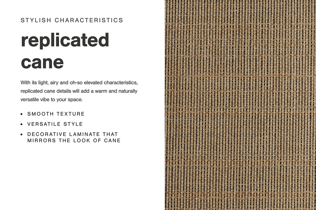 Cielden Full Panel Headboard with Mirrored Dresser