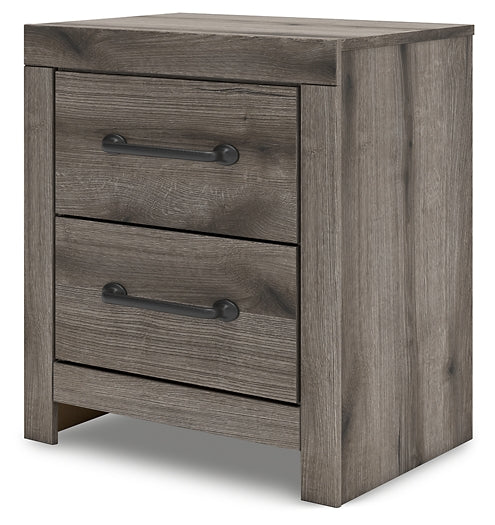 Graystorm Queen Panel Bed with Mirrored Dresser, Chest and Nightstand