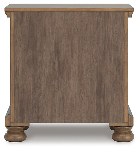 Feddinger California King Panel Bed with Mirrored Dresser, Chest and Nightstand