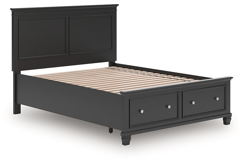 Lanolee Queen Panel Storage Bed, Dresser and Mirror