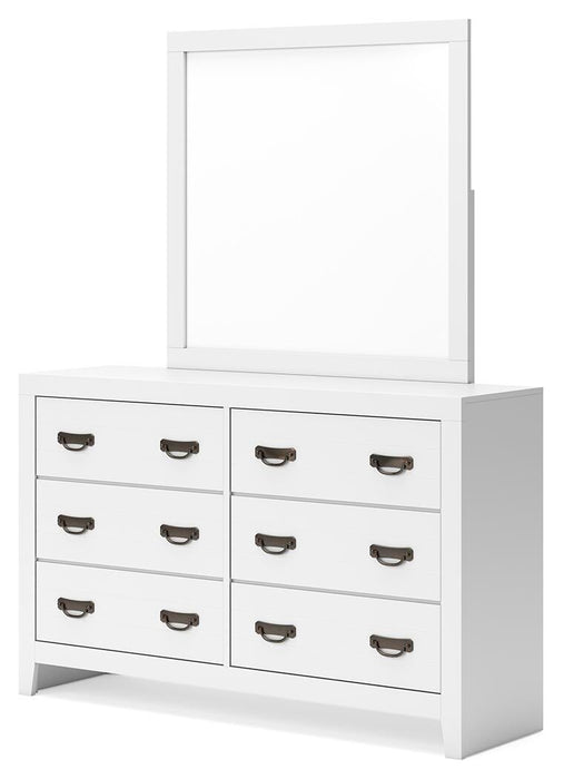 Binterglen Twin Panel Bed, Dresser, Mirror, Chest and Nightstand
