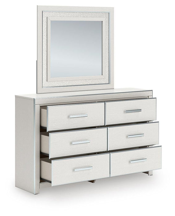 Zuraleus King Upholstered Bed, Dresser, Mirror, Chest and Nightstand