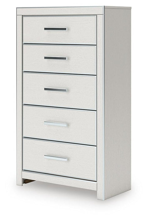 Zuraleus Queen Upholstered Bed, Dresser, Mirror, Chest and Nightstand