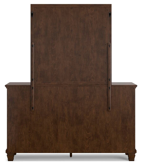 Danabrin King Panel Storage Bed, Dresser, Mirror and Nightstand