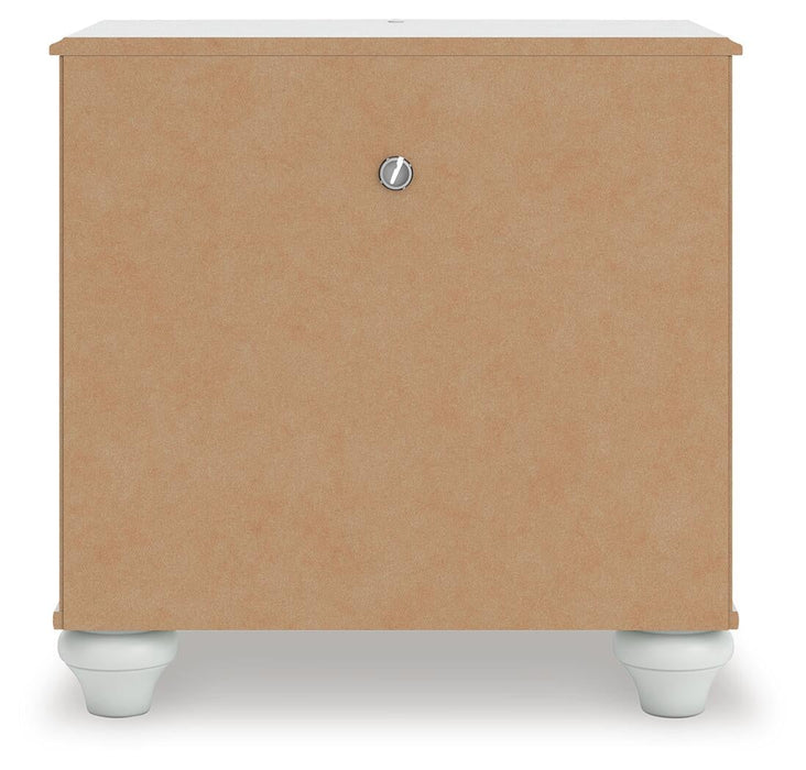 Kozlani Full Upholstered Panel Storage Bed, Dresser, Mirror and Nightstand