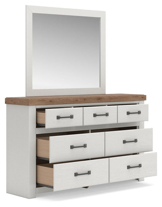 Savonport Queen Panel Bed with Storage, Dresser, Mirror, Chest and Nightstand