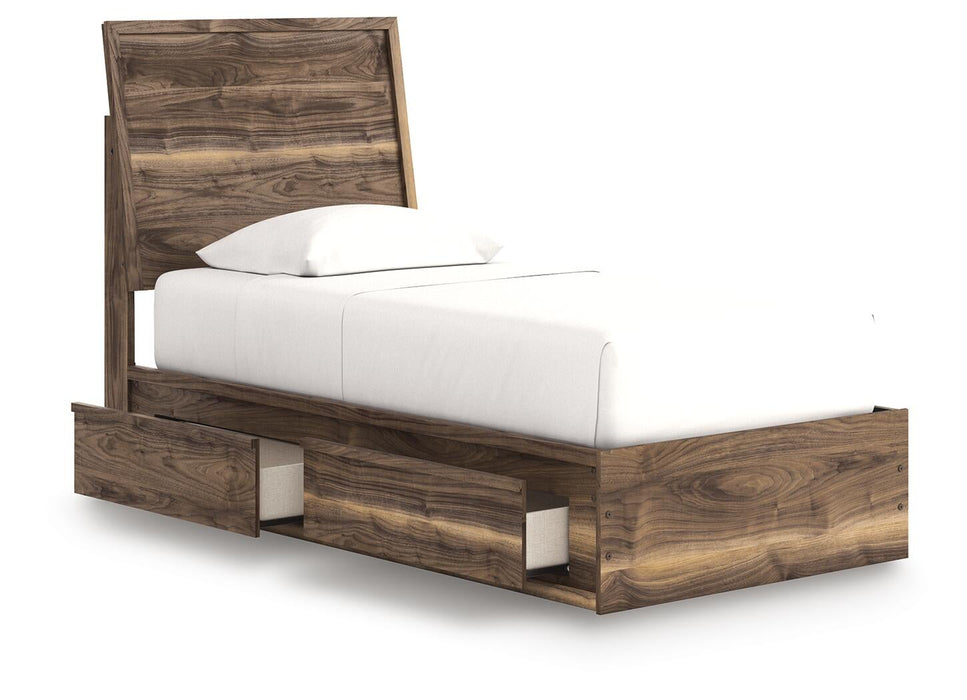 Chirason Twin Panel Bed with Storage