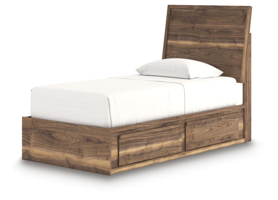 Chirason Twin Panel Bed with Storage