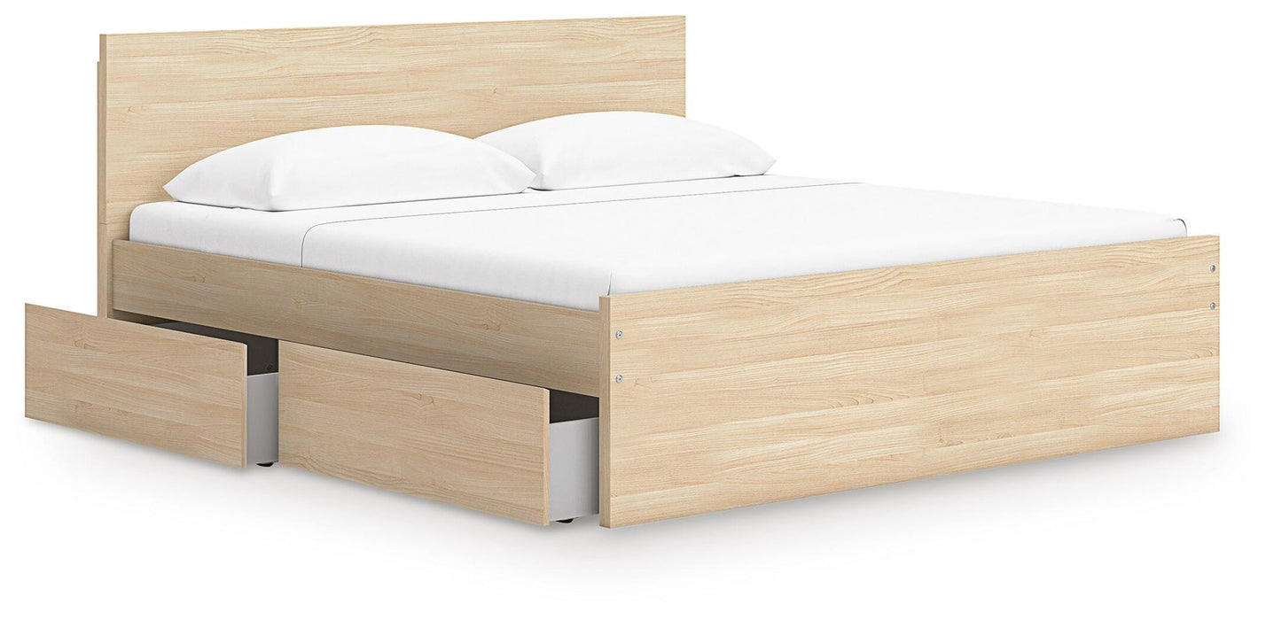 Onita Queen Panel Platform Bed with 2 Side Storage