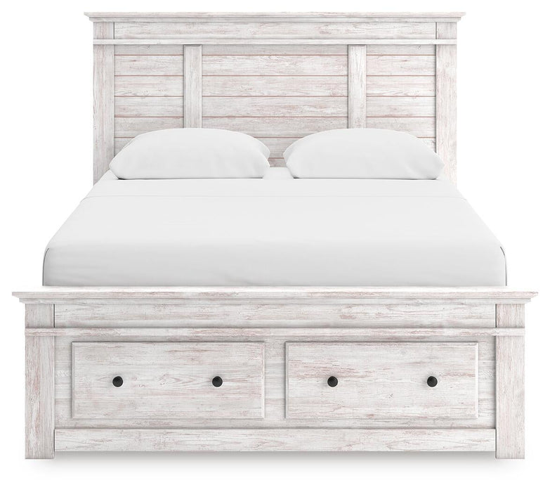 Makidern Queen Panel Storage Bed