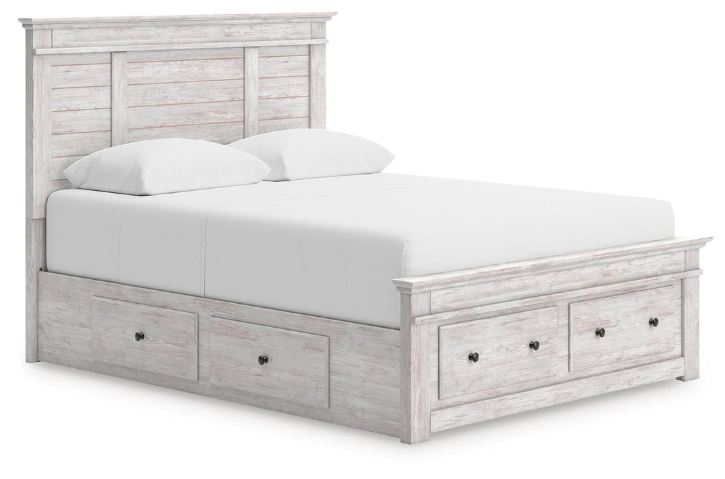 Makidern Queen Panel Storage Bed