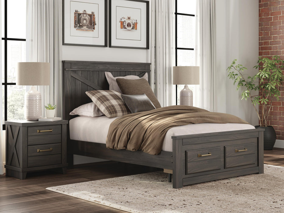 Vonitta Bay Full Panel Platform Storage Bed