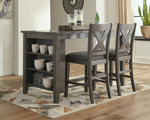 Caitbrook Counter Height Dining Table and 2 Barstools Royal Furniture