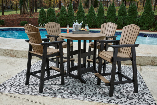 Fairen Trail Outdoor Bar Table and 4 Barstools Royal Furniture