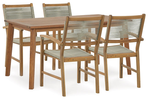 Janiyah Outdoor Dining Table and 4 Chairs Royal Furniture