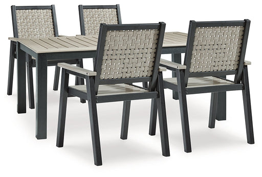 Mount Valley Outdoor Dining Table and 4 Chairs Royal Furniture